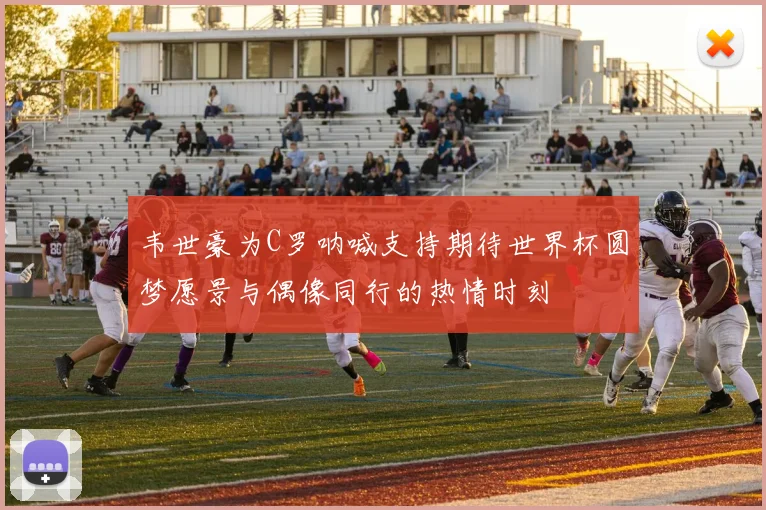 韦世豪为C罗呐喊支持期待世界杯圆梦愿景与偶像同行的热情时刻